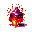 Minecraft 16x16 pixel art item texture, vanilla Mojang style, based on the amethyst shard silhouette