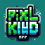 Minecraft schrift:“pixelkid.app“