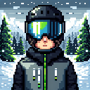 Ich im Skigebiet mit ski brille hintergund ist ein großer wald