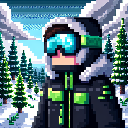 Ich im Skigebiet mit ski brille hintergund ist ein großer wald