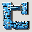Make a Profil Picture with a N in blue and V in white and the background in grey