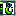 "16-bit pixel art Minecraft-style green hook, vibrant lime green color with dark green shading for d